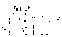 Nf jednostupňov tranzistorov zosilňovač: